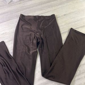 Brown Shiny Dance Pants